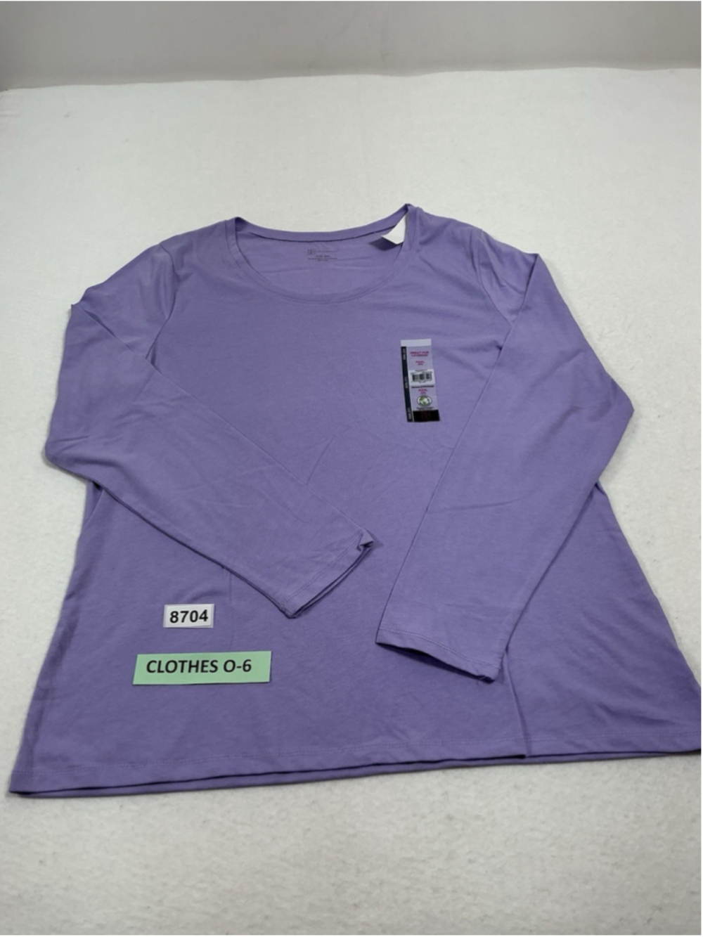 Womans NWT NOBO T Shirt Long Sleeve Pullover XXXL Lavender